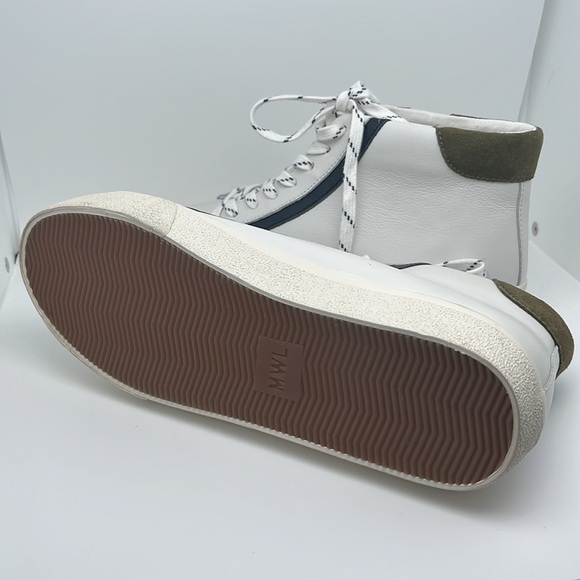 Madewell Sidewalk High-Top Sneakers in Colorblock Leather Unisex Size 8.5 NWOT - Picture 11 of 12